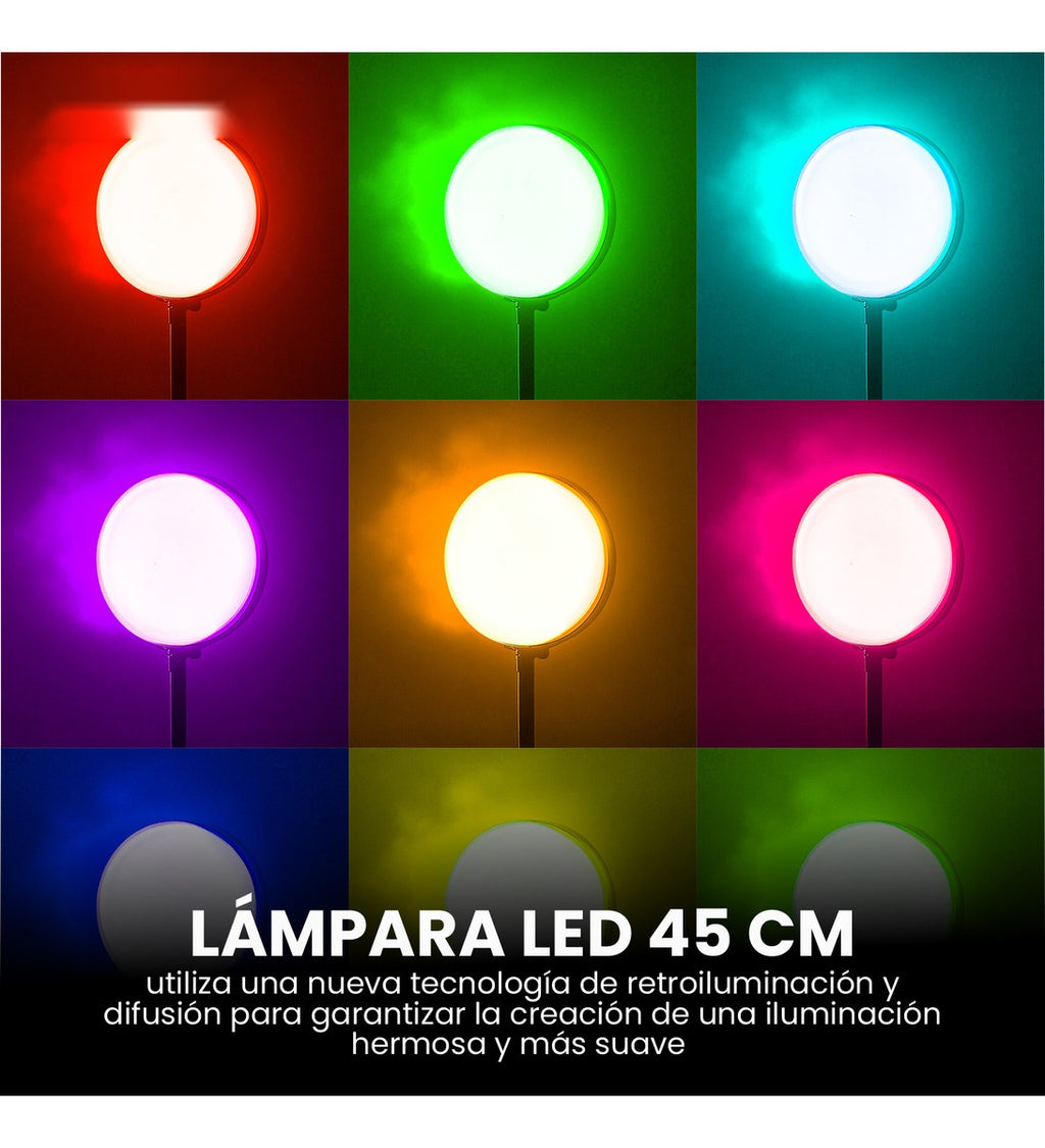 Panel De Iluminacion Profesional Multicolor Ajustable Rgb 3000W Con Tripode 2M Innovo Led