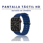 Reloj Smartwatch V11 Classic Suit Sport 7 Pulsos Oscuros Con Audifonos