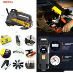 Inflador Compresor De Carro Con Linterna E Iniciador De Bateria Kit Desvare Carro