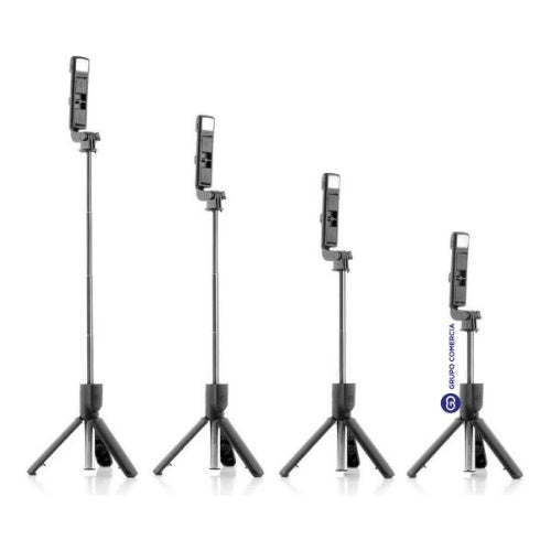 Monopod Baston Con Tripode Y Flash Selfie Funcional