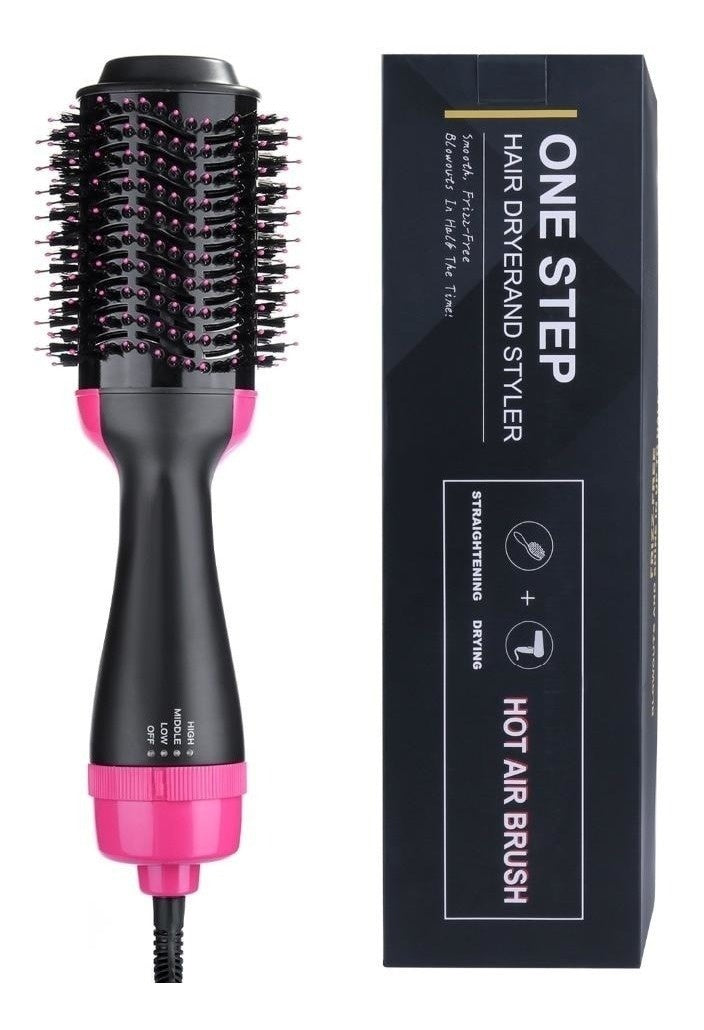 Duo Plancha Ondas De Sirena + Cepillo Secador Profesional