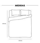 Edredon Fibra Para Cama Queen Tela Suave Negro Grande