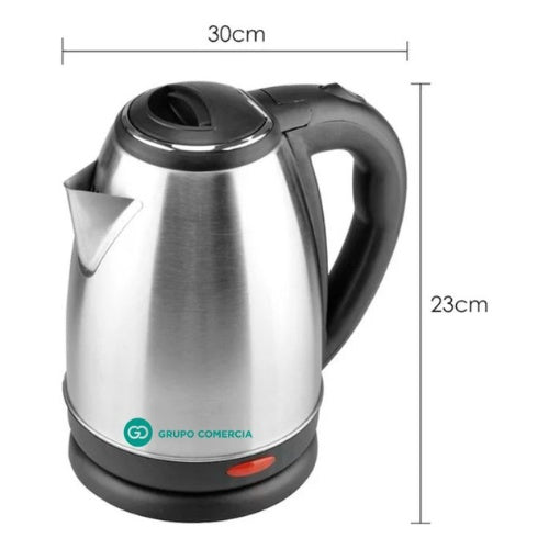 Tetera Hervidor Electrico De Agua 1.8L Acero Inoxidable 1200