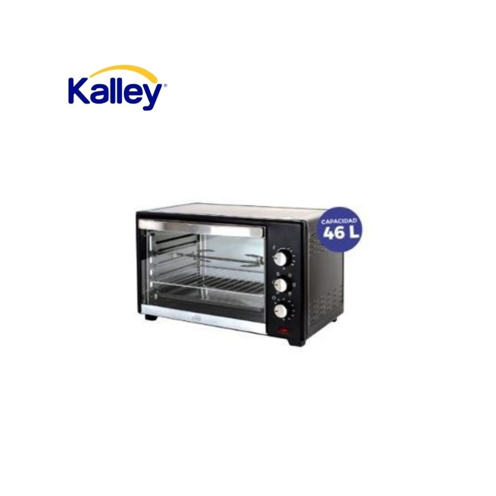 Horno Electrico Kalley 46 Litros 1600W 5 Programas Control De Temperatura