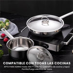 Juego De Ollas Acero Quirurgico Inoxidable 15 Piezas Bekaline Cocina Premium