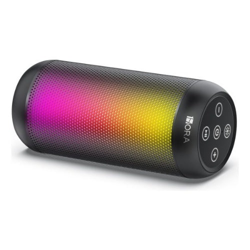 Bocina Bluetooth Inalambrico Con Luces Led 1Hora Boc242 Negro