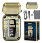 Afeitadora Electrica Trimmer Vgr V-337 Metal Ipx6 Dorado