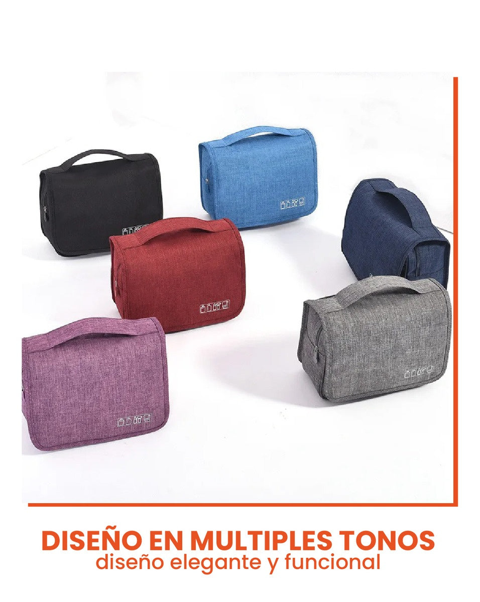 Organizador Cosmetiquera De Maquillaje Impermeable Azul Para Bolsos Innovo Home