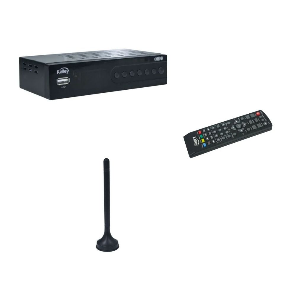 Decodificador Digital Kalley Tdt Hdmi Usb Con Control Remoto Y Antena
