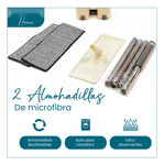 Trapero Plano Con Balde Escurridor Doble Compartimiento Beige 2 Mopas