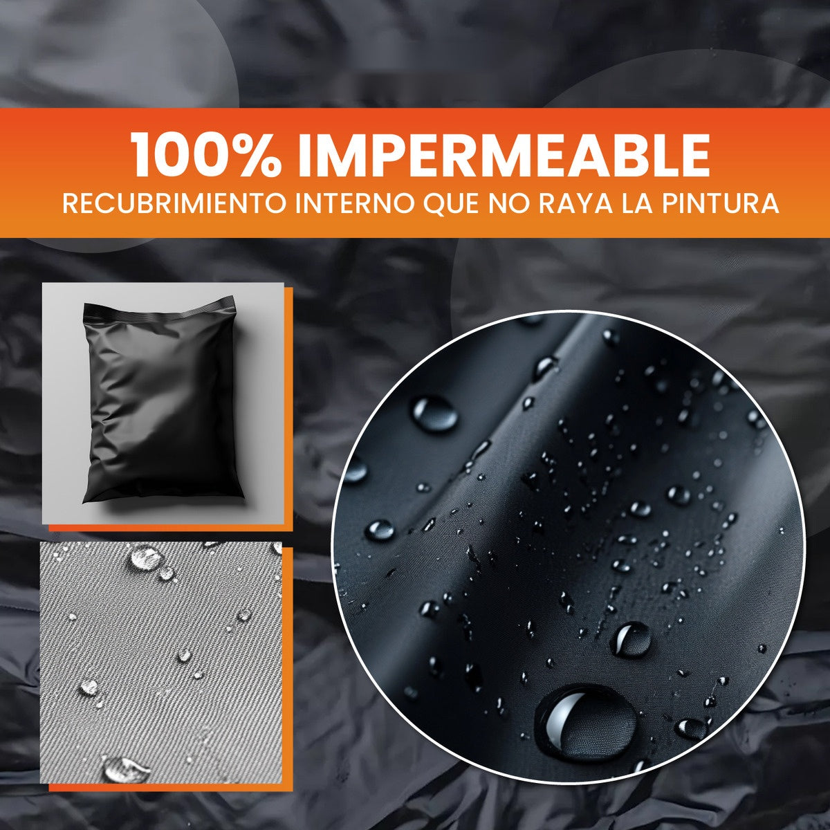 Carpa Funda Protectora Para Moto Lluvia Rayos Uv Impermeable Con Estuche Innovo