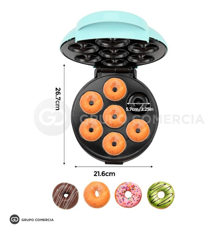 Maquina Antiadherente Para Reposteria En Casa 7 Mini Donas