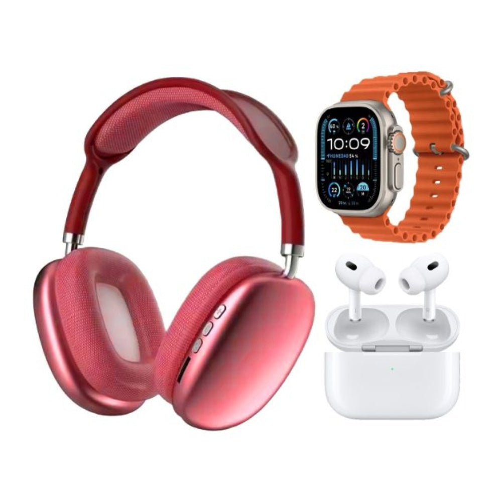 Smart Watch Suit Gift K12 Rosa Con Audifonos 7 Pulsos Plus