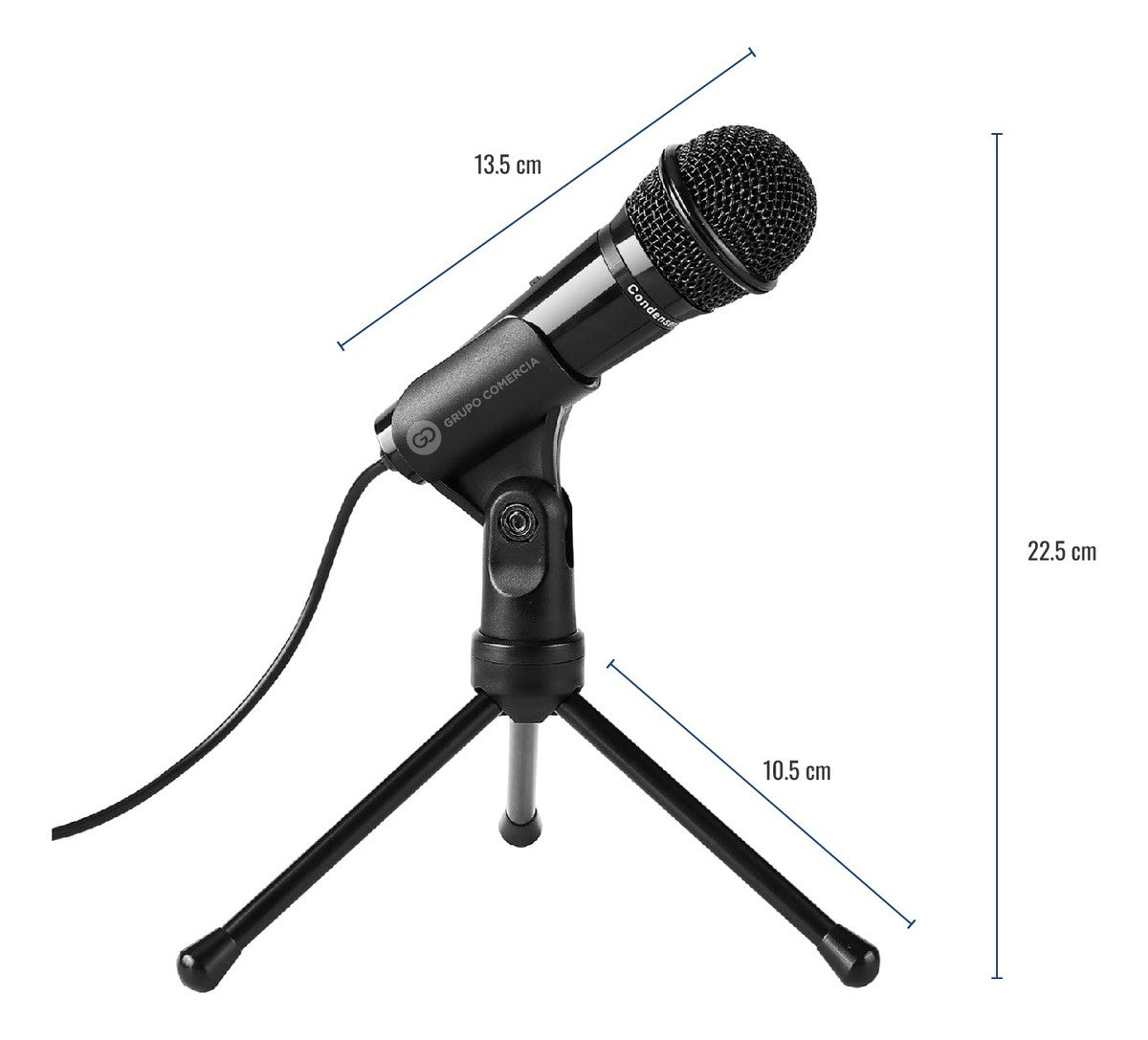 Base Soporte Para Con Microfono Condensador Jack 3.5Mm