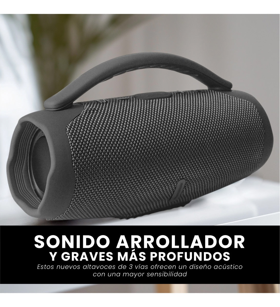 Mini Bocina Parlante Portatil Box Bluetooth Recargable Rgb Gris Innovo Tech