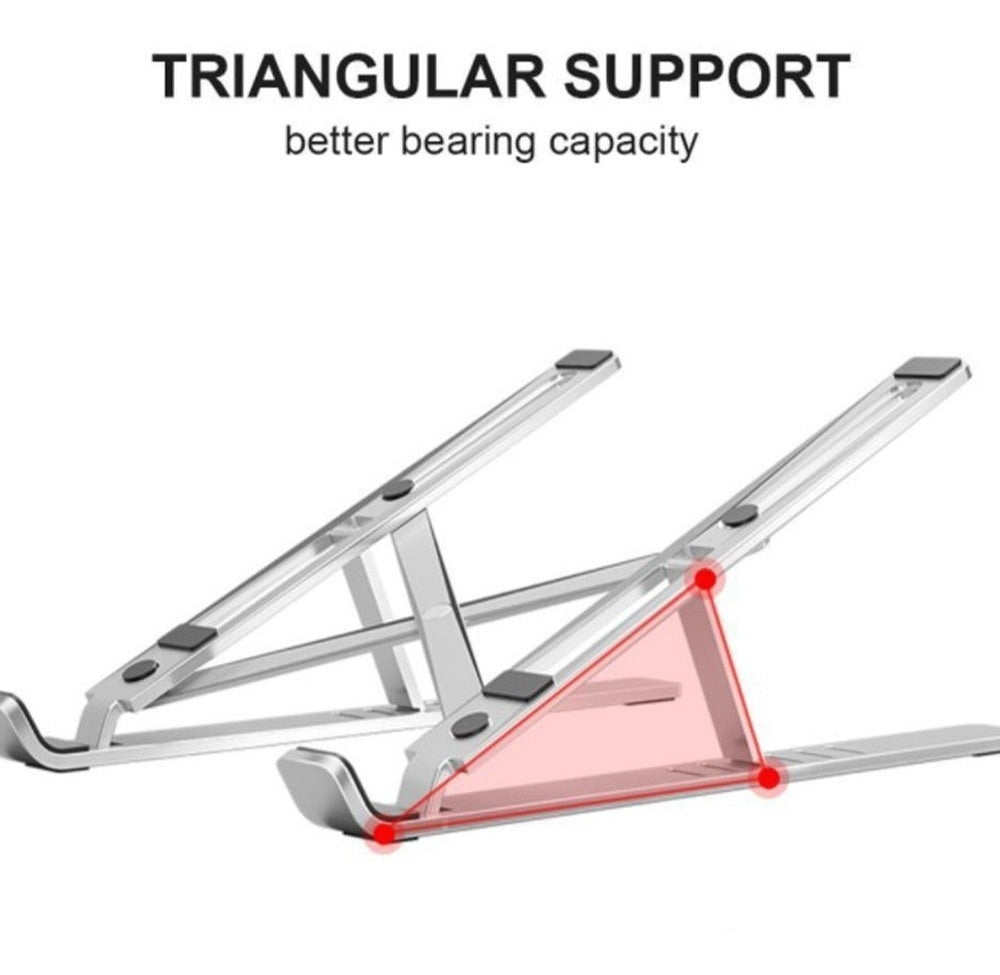 Base Soporte Ergonomica Reclinable Para Portatil + Soporte Celular