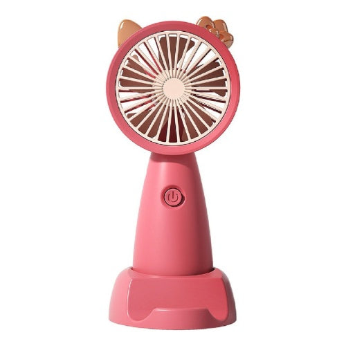 Mini Ventilador Portatil Recargable Con Base Para Celular