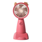 Mini Ventilador Portatil Recargable Con Base Para Celular