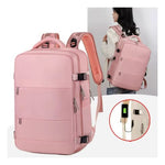 Maleta Morral Para Laptop Puerto Usb Viajero Practico Amaz Rosa Edition