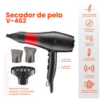 Secador Profesional Con 3 Boquillas 1500W Vgr 462