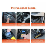 Inflador Compresor De Carro Con Linterna E Iniciador De Bateria Kit Desvare Carro