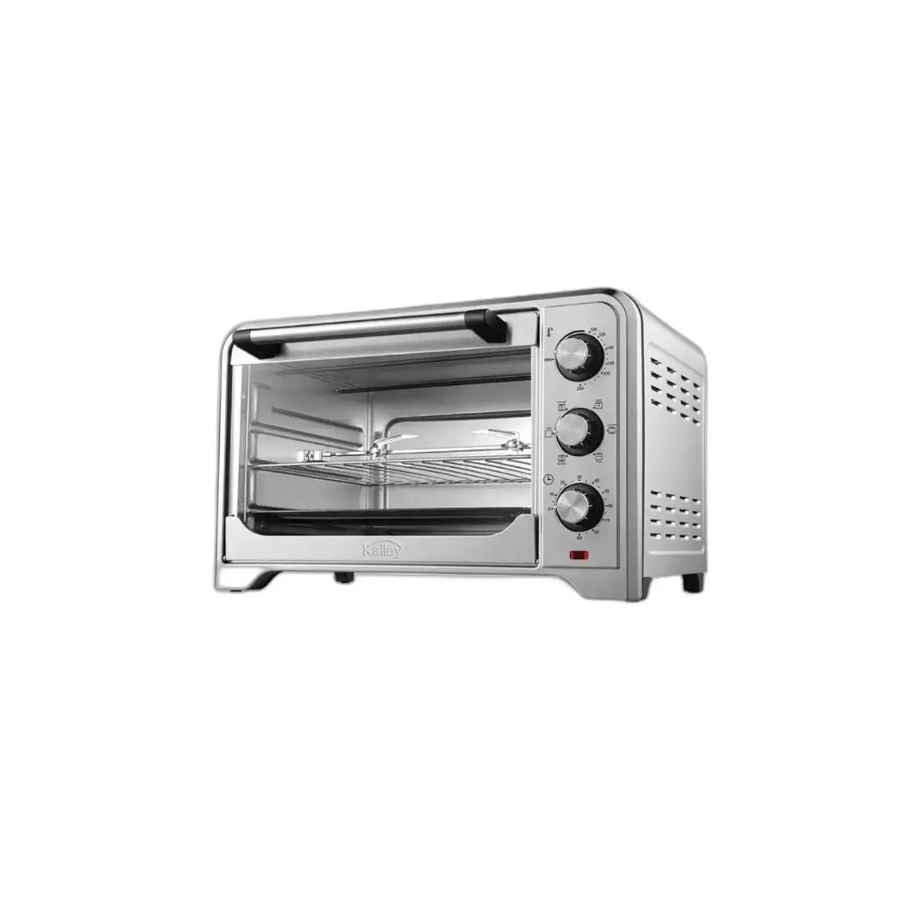 Horno Electrico Kalley 30 Litros Inoxidable 1600W Temporizador Asador Tostador