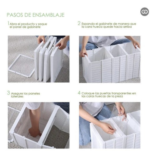 Zapatero Organizador Armable Plegable X6 Espacios Exhibicion