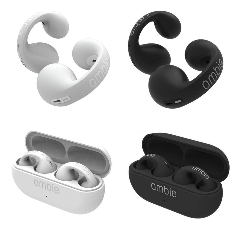 Auriculares Inalambricos Bluetooth Ambie Sound Earcuffs, Color Negro