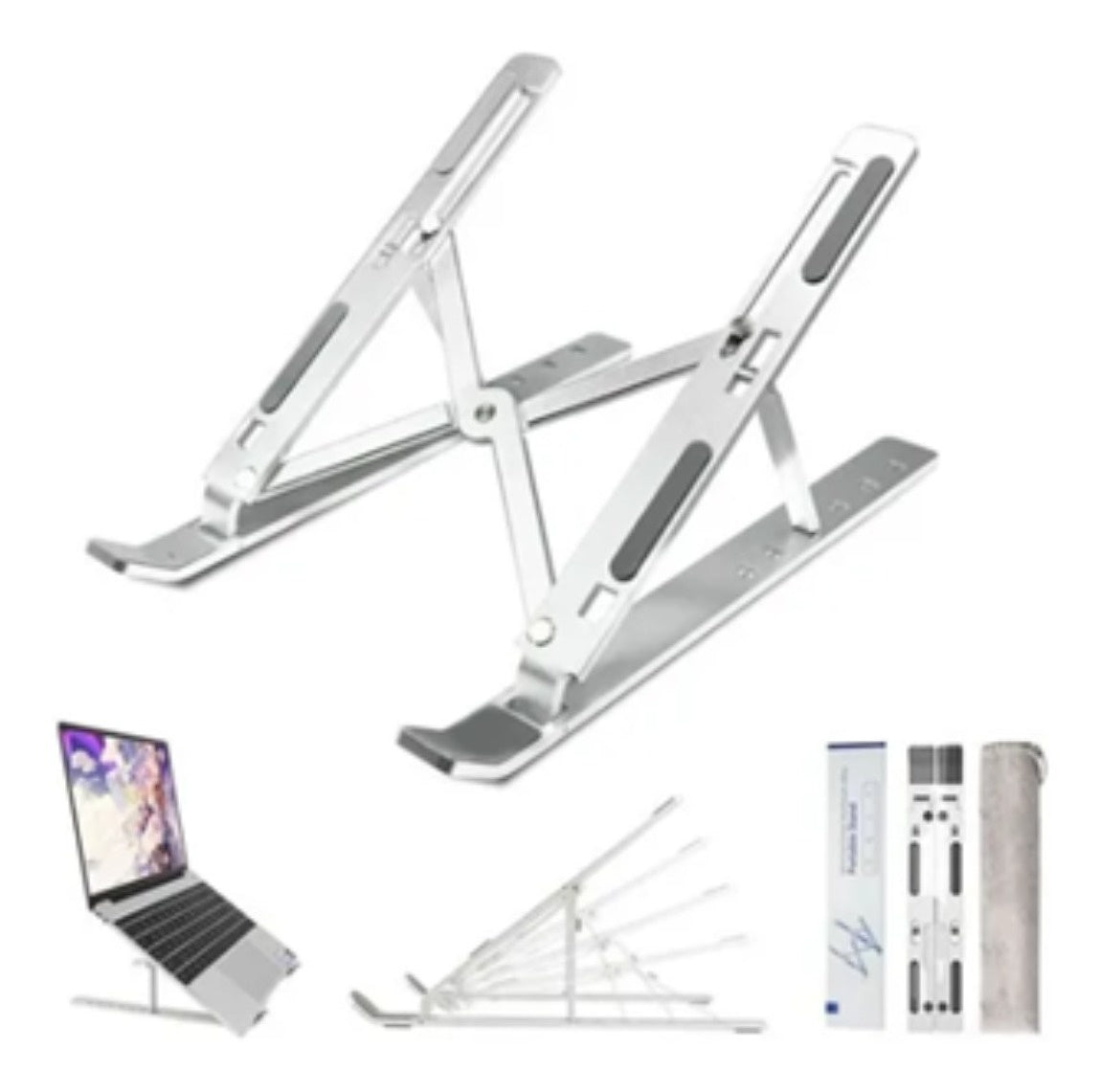 Base Para Pc Laptop Soporte Aluminio Flexible Epik Original