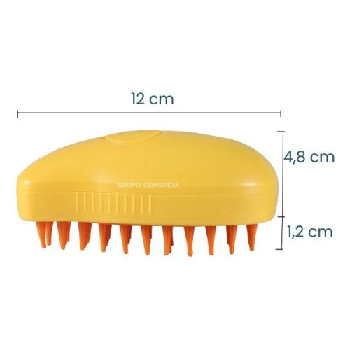 Cepillo Vapor 3 En 1 Para Mascotas Quita Pelo Masaje