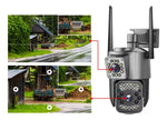 Camara Ip Exterior Doble Lente Wifi Vision Nocturna 360
