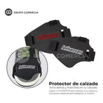 Combo Candado De Disco Con Alarma + Proteccion De Calzado Para Moto