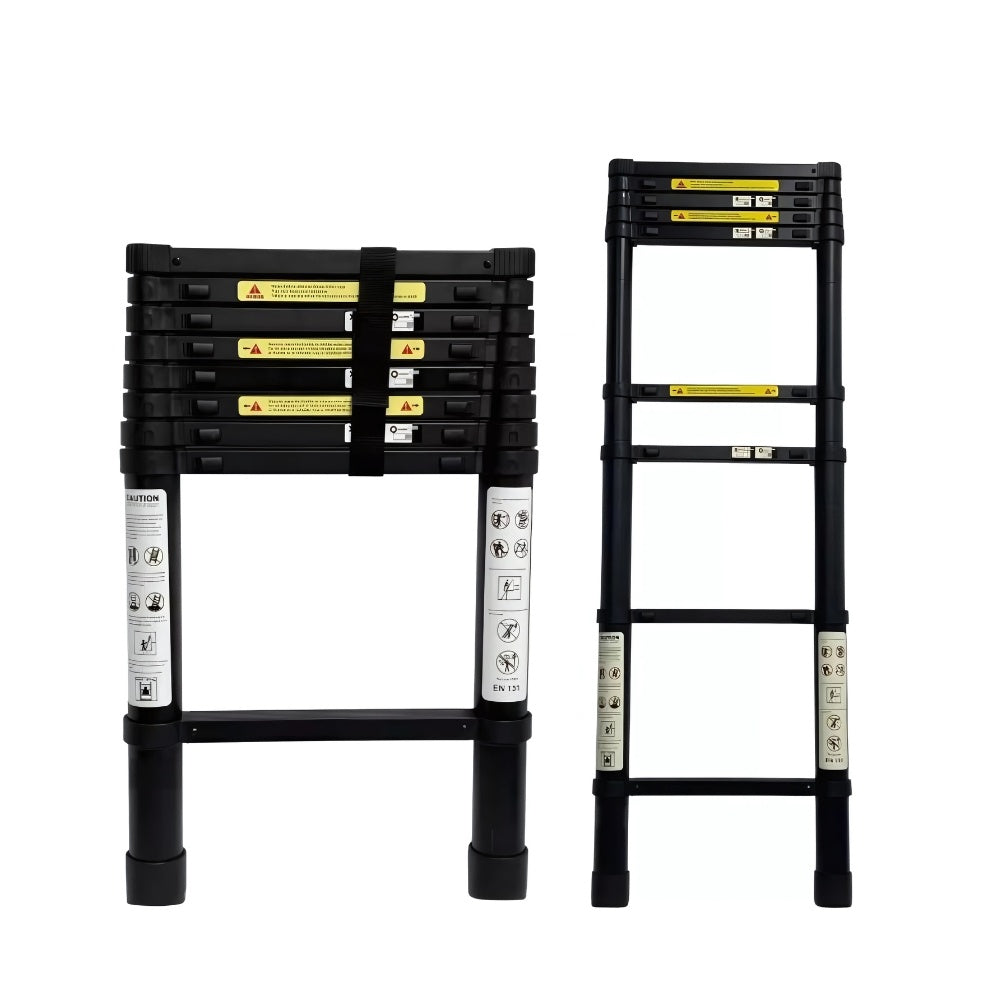 Escalera Telescopica 2.6 Metros Ajustable Aluminio Practica Innovo