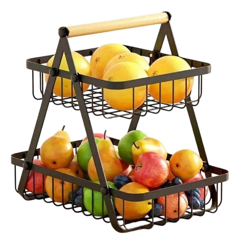 Organizador De Frutas Verduras Alimentos Frutero 2 Niveles Innovo Home