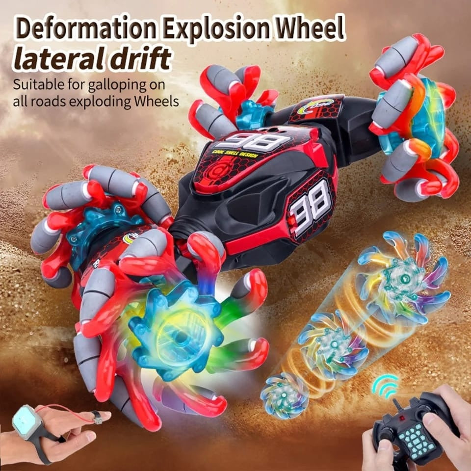 Carro Control Remoto Gestos 360Deg Manilla Luz Y Sonido