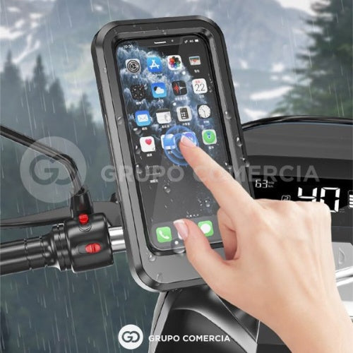 Holder Soporte De Celular Para Moto Impermeable De Espejo