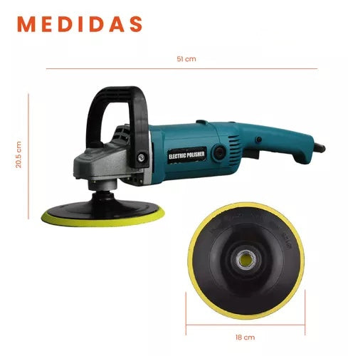 Polichadora Electrica 7P 1400W Polisher 0-3000Rpm/Min