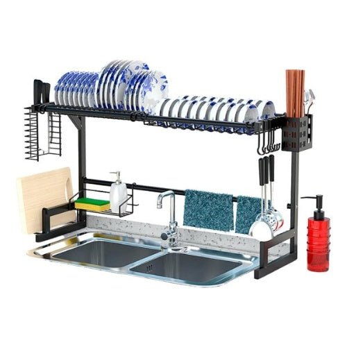 Platero Organizador De Loza Escurridor Metalico Ahorrador