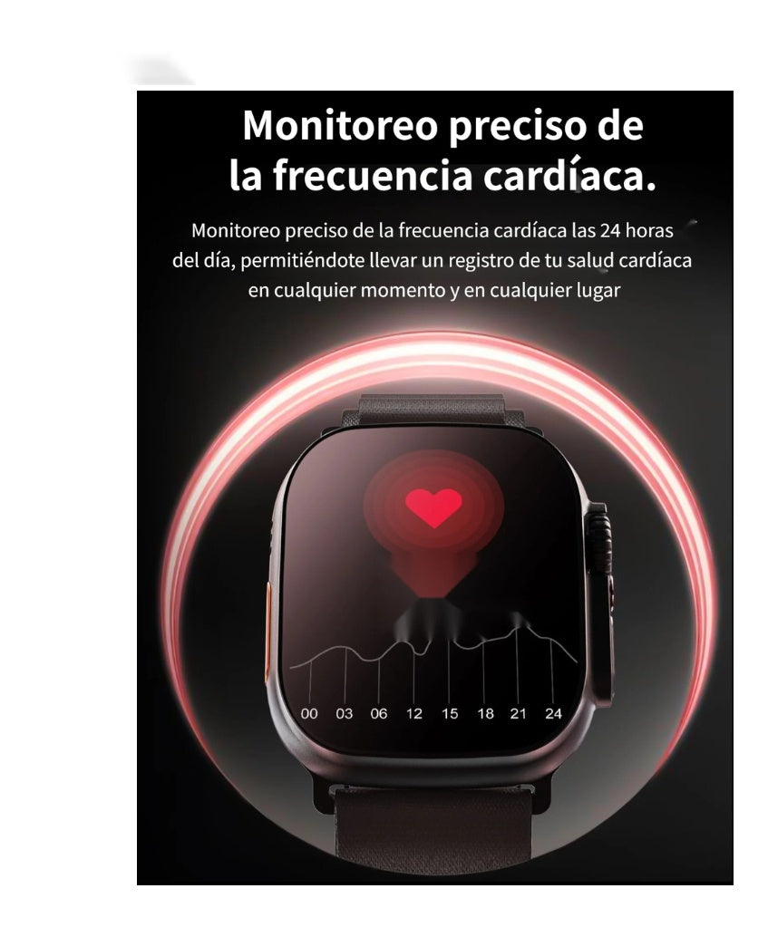 Smartwatch Mobulaa X8 Ultra Max 7 Pulsos Asistente De Voz Sport Innovo Tech