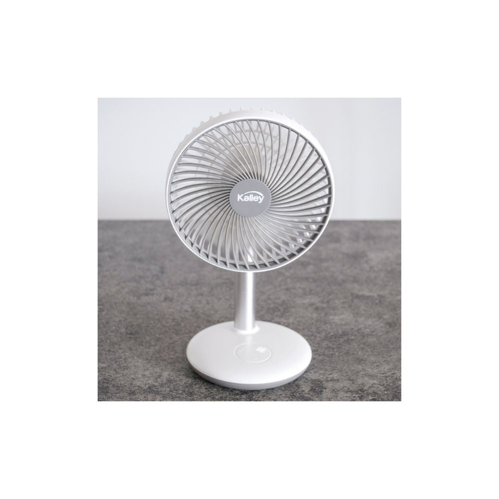 Ventilador Kalley De Mesa 5W 3 Velocidades Silencioso Portatil Usb
