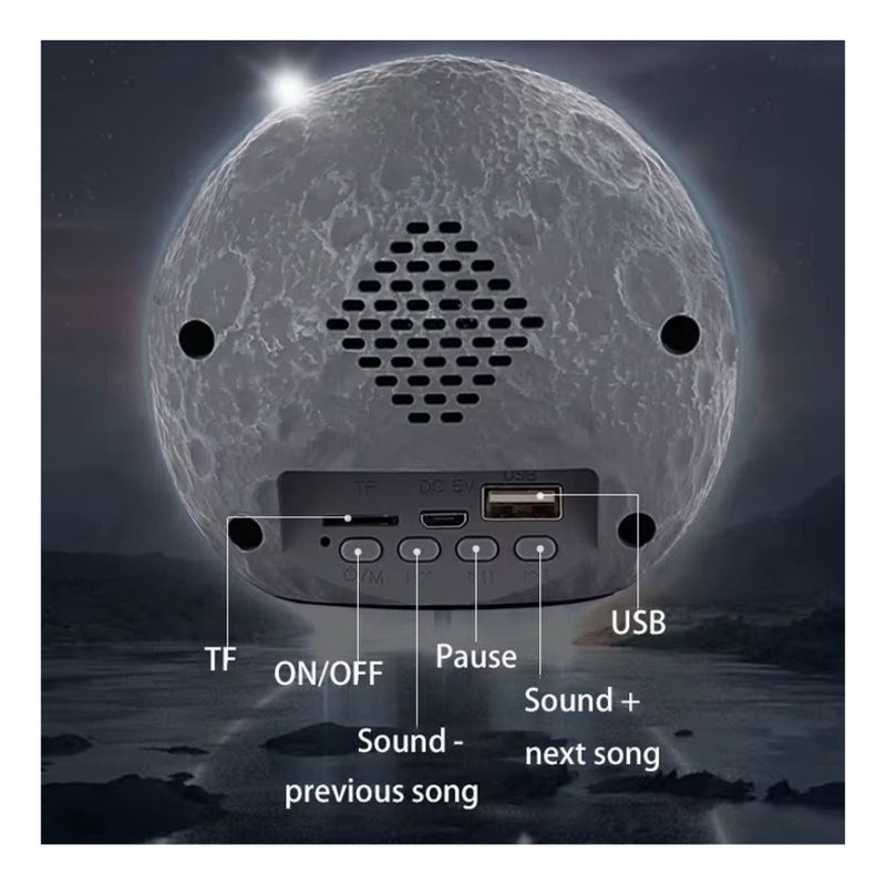 Lampara Astronauta Flotante Con Parlante Bluetooth 5.0 Luz Multicolor Rgb Decoracion