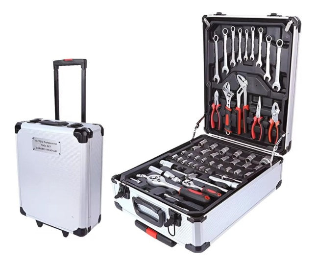 Maleta Set De 187 Piezas Kit De Copas Herramientas Manuales Innovo Tools