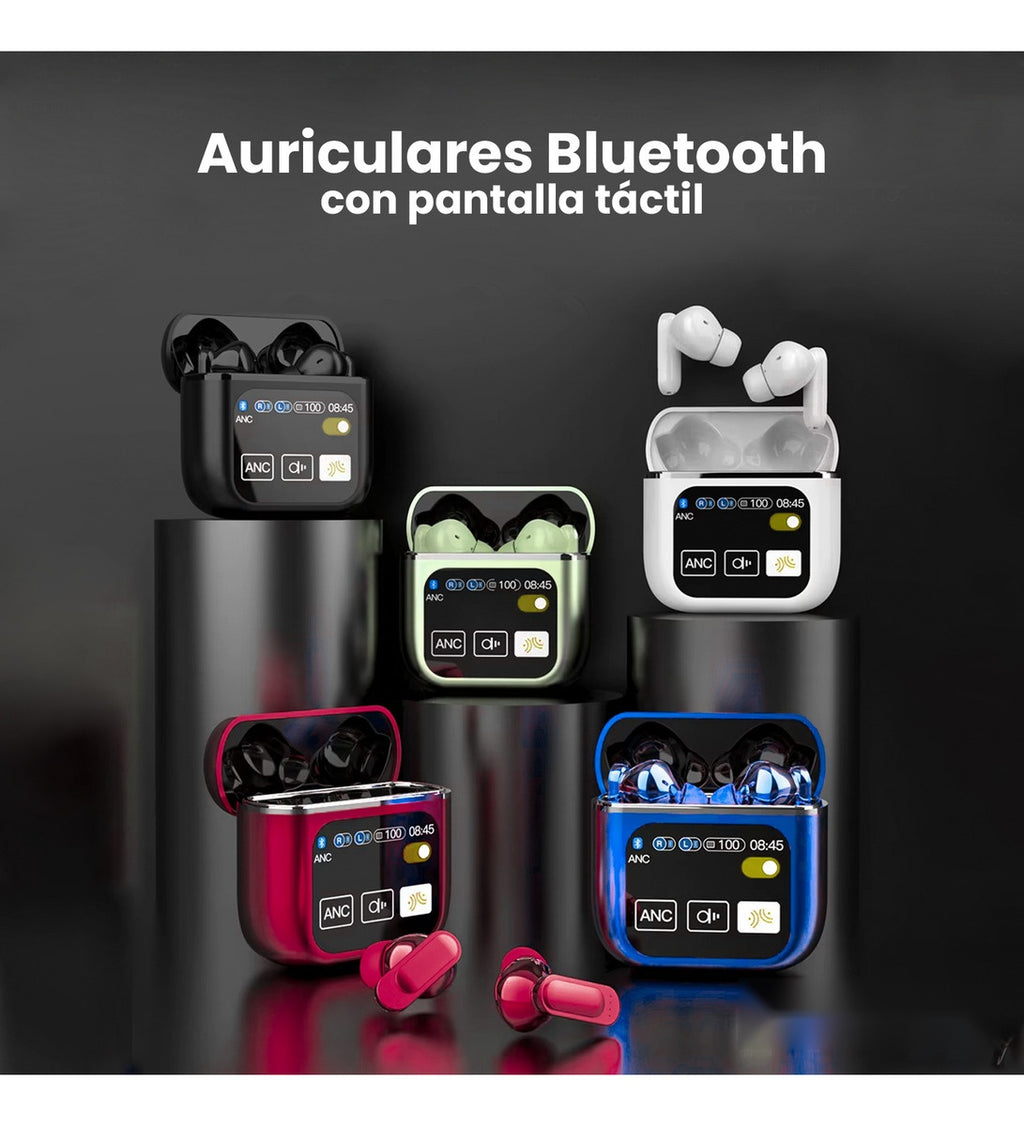 Audifonos Bluetooth 5Ta Generacion Cancelacion Ruido Pantalla Negro 5.2