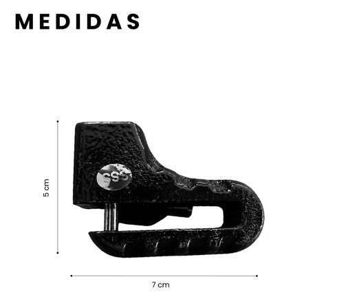 Candado Anti Robo Para Motocicletas Bicicletas Electricas Macizo Compacto 2 Llaves