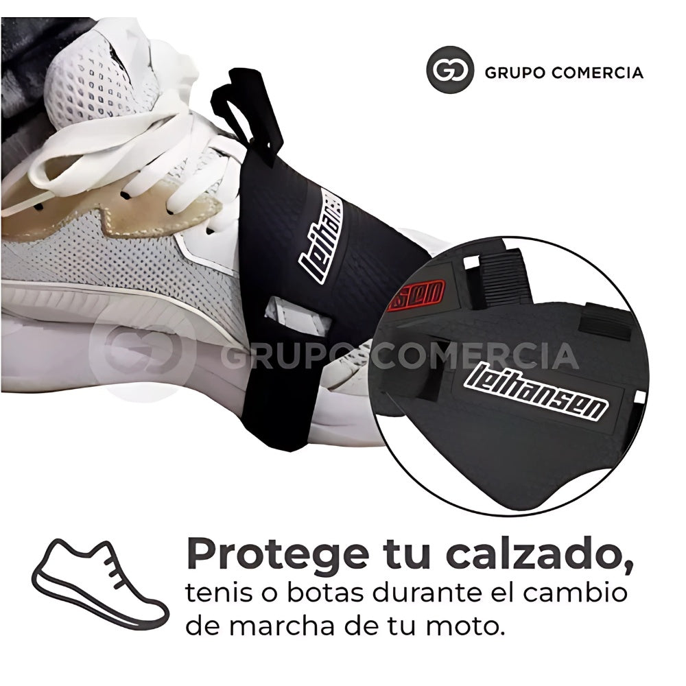 Combo Candado De Disco Con Alarma + Proteccion De Calzado Para Moto