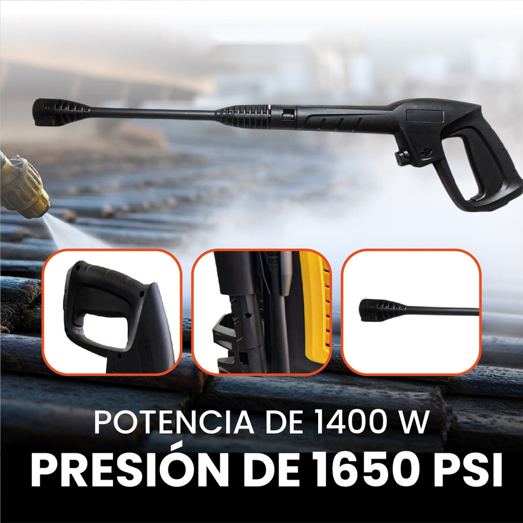 Hidrolavadora De Alta Potencia Fixman 1400W 1650 Psi Alta Presion