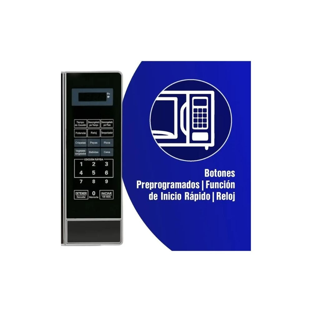 Horno Microondas Kalley 20 Litros Digital Negro - 700W