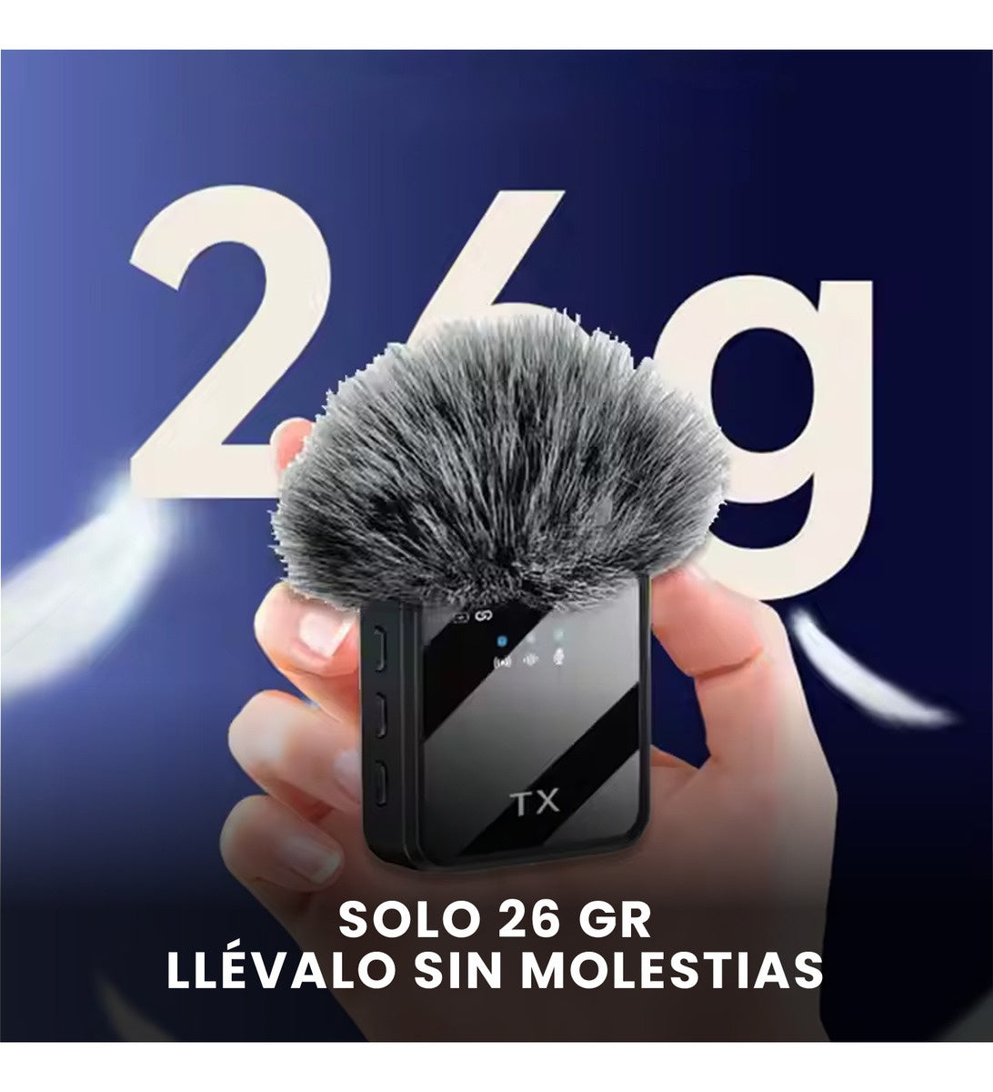 Microfono Solapa Doble Inalambrico Profesional Tipo C Ip Jack Reduccion De Ruido Y 20M