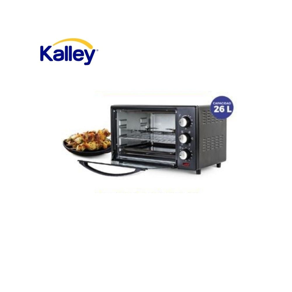 Horno Electrico Kalley 26L - 30L 1500W Funciones De Asado, Gratinar Y Horneado
