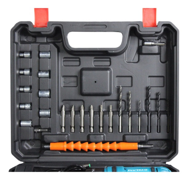 Taladro Percutor 24V Inalambrico 2 Baterias 24V Con Estuche